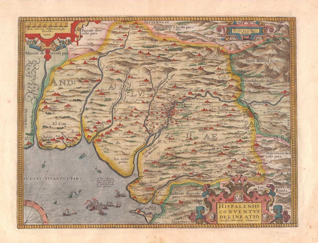 mapa andalucia art book atlas de ortelius cartembooks