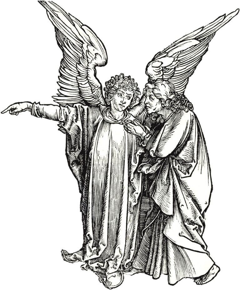 angel del apocalipsis presente en el art book de cARTEm BOOKS. La interpretación definitiva del apocalipsis